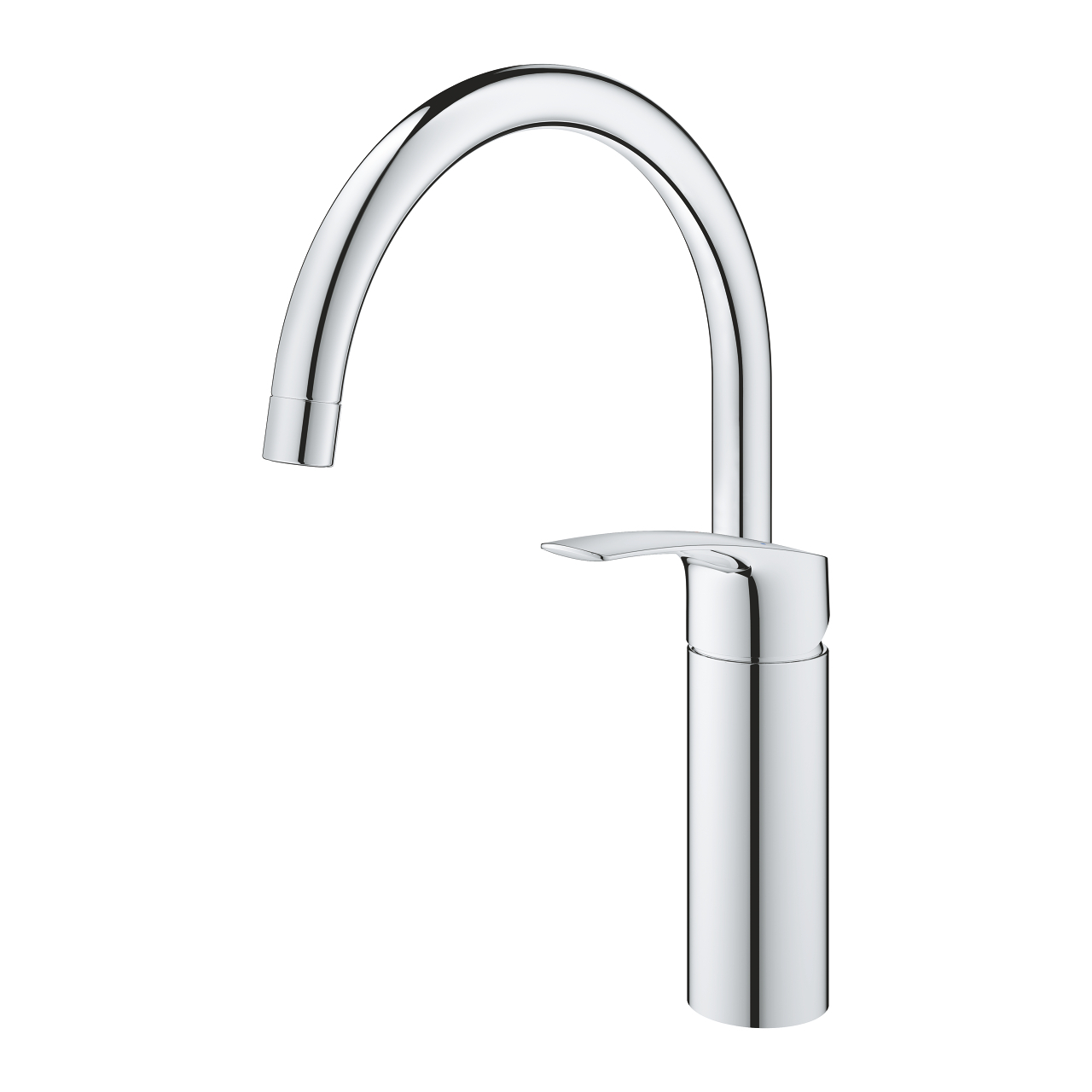 Grohe Eurosmart keukenkraan met ronde draaibare uitloop chroom