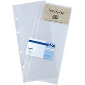 pochettes pour classeur à anneaux pour cartes visites