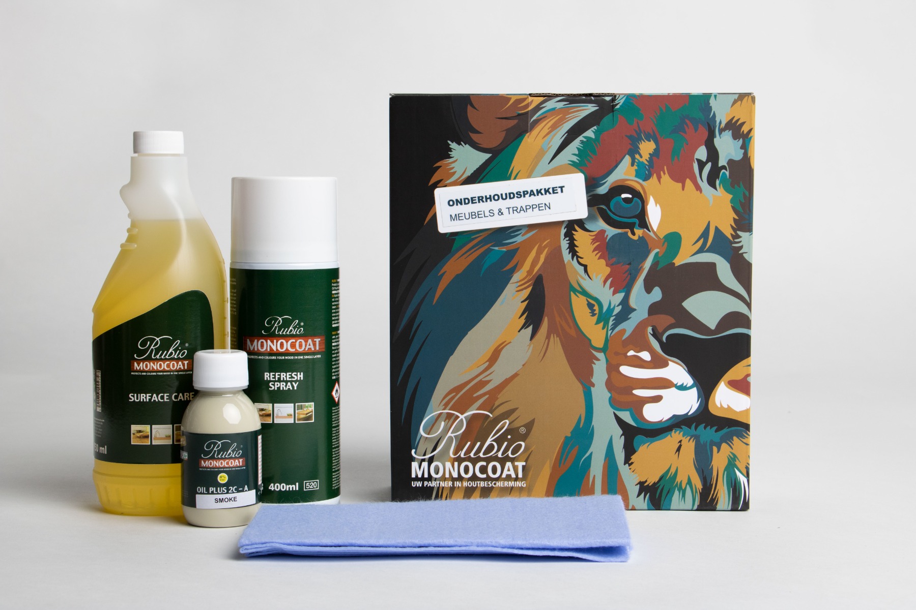 Forzalaqua onderhoudsset voor massief eiken smoke
