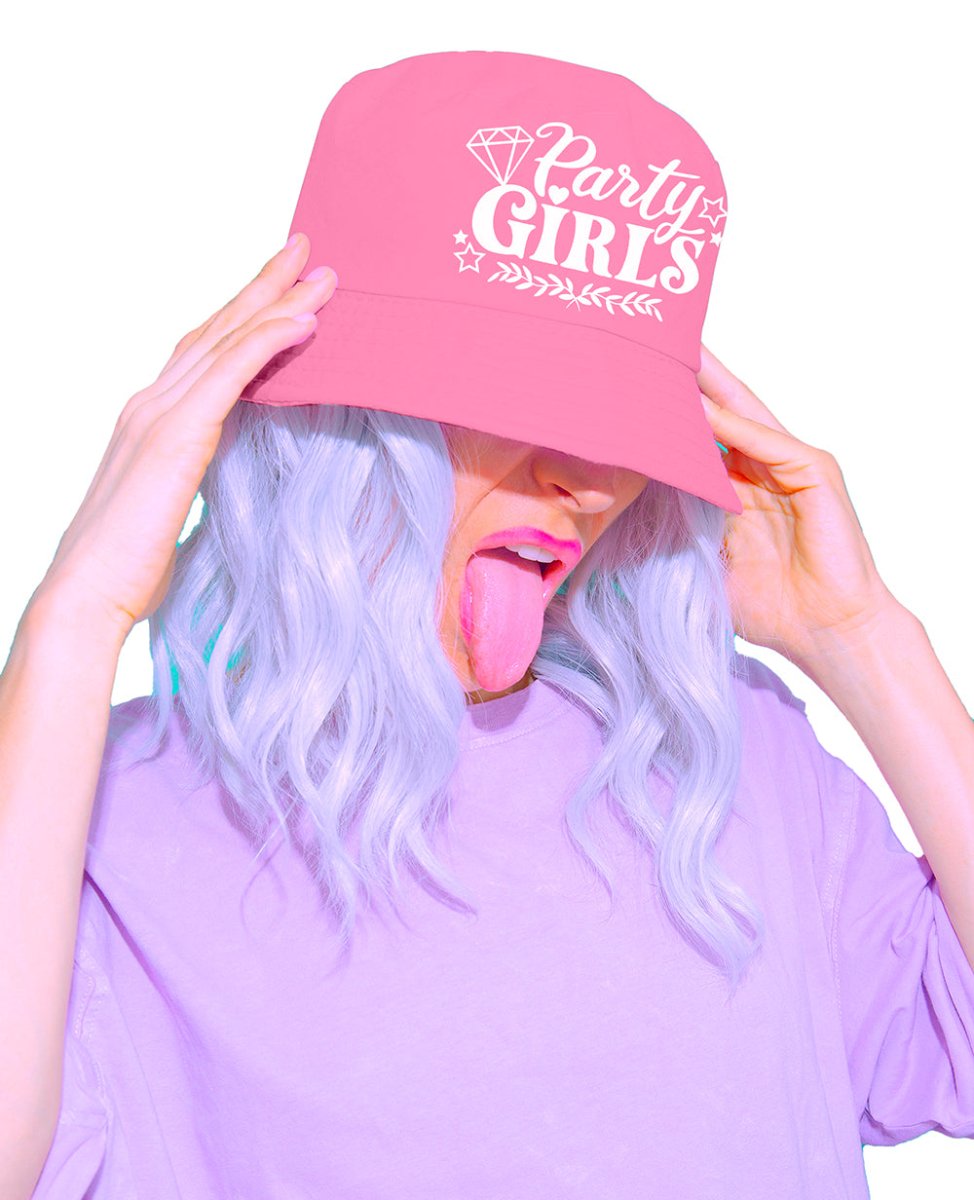 Roze Hoed Dames Party Girls