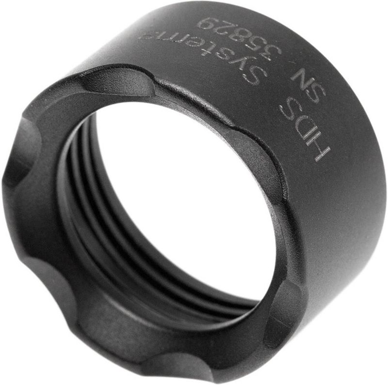 HDS systems roestvrijstalen bezel, matzwart