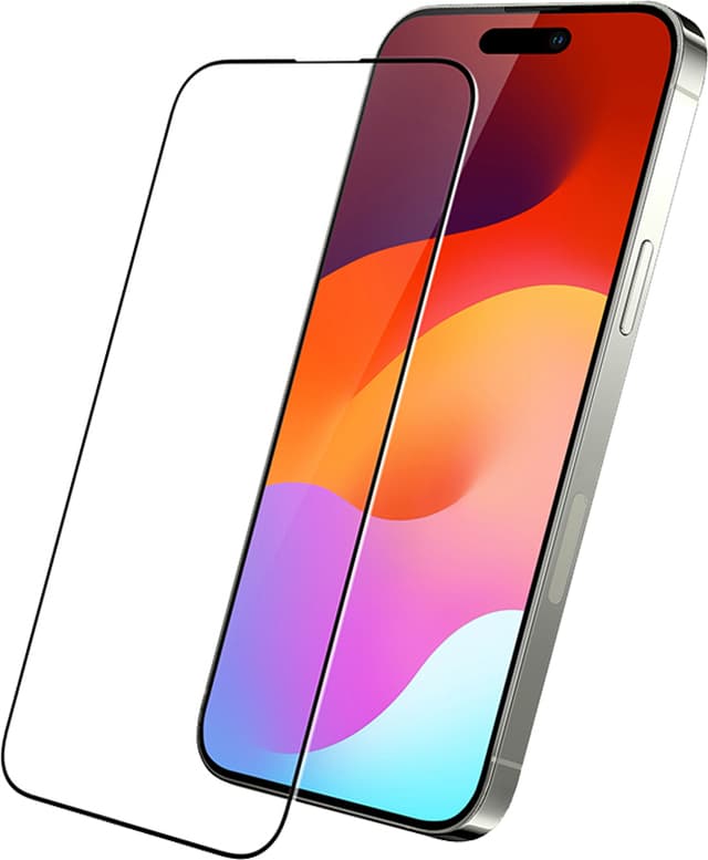 Sandstrøm iPhone 15 Pro Curved Glass skærmbeskytter