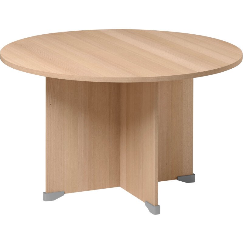Table ronde diamètre 120 cm Quarta Plus piètement croix