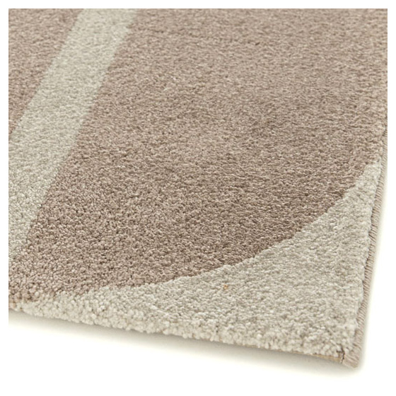Tapis intérieur géométrique - milano vintage - marron et beige - 160 x 230 cm