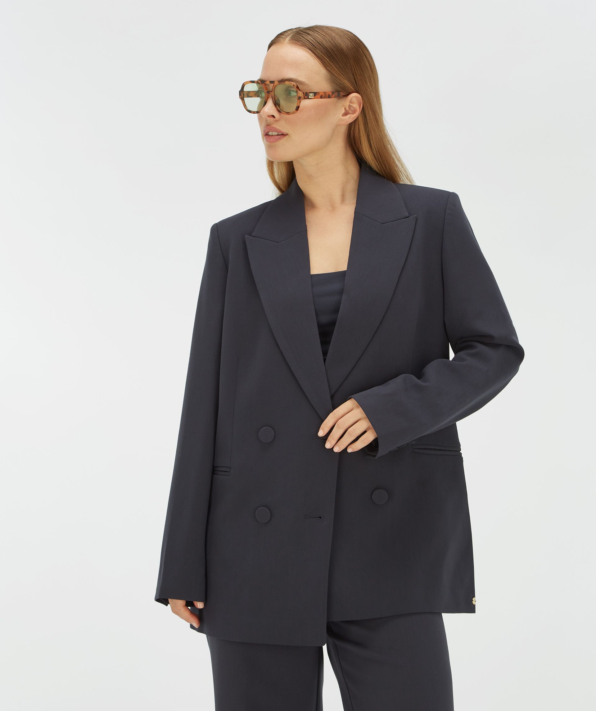JV-DILLEN straight fit blazer - dark blue