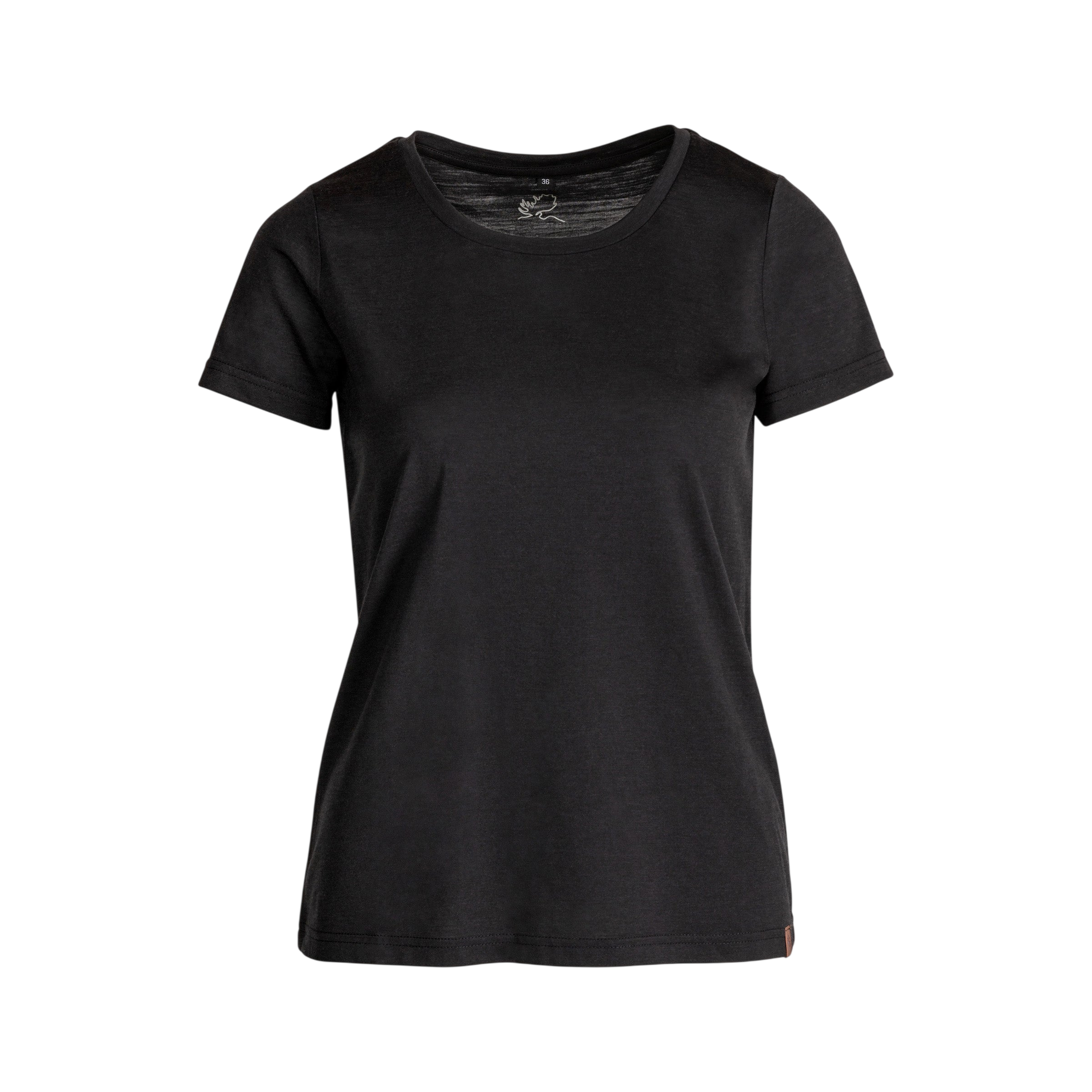 Frauen T-Shirt Amanda Merino black
