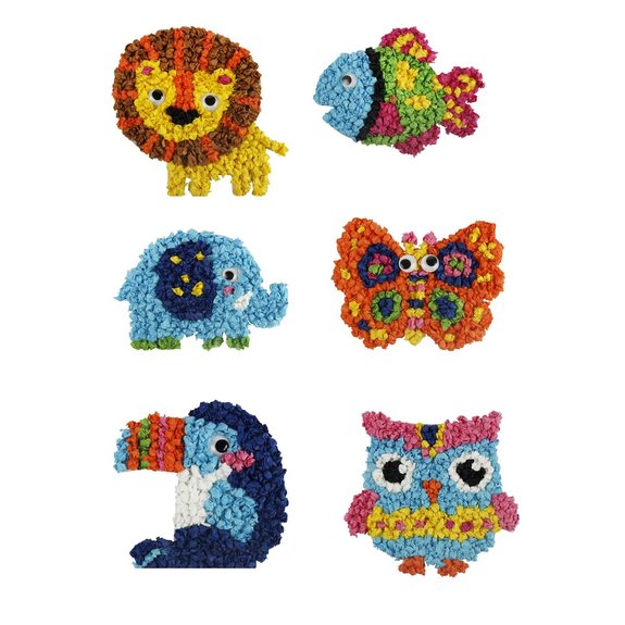 Mes animaux en papier froissé