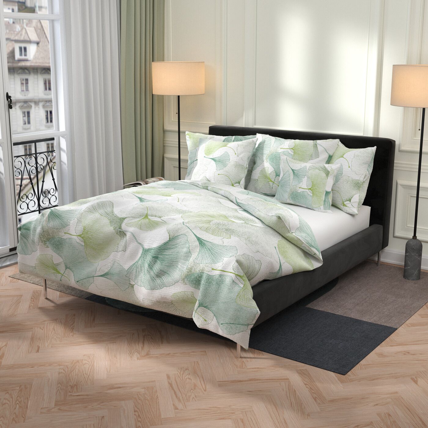 Home FashionMusselin Bettwäsche «Ginko»