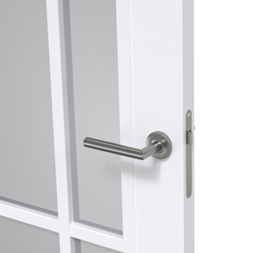 Arne & Bodil binnendeur ABD504 rook glas - extra wit afgelakt - glaslat extra wit