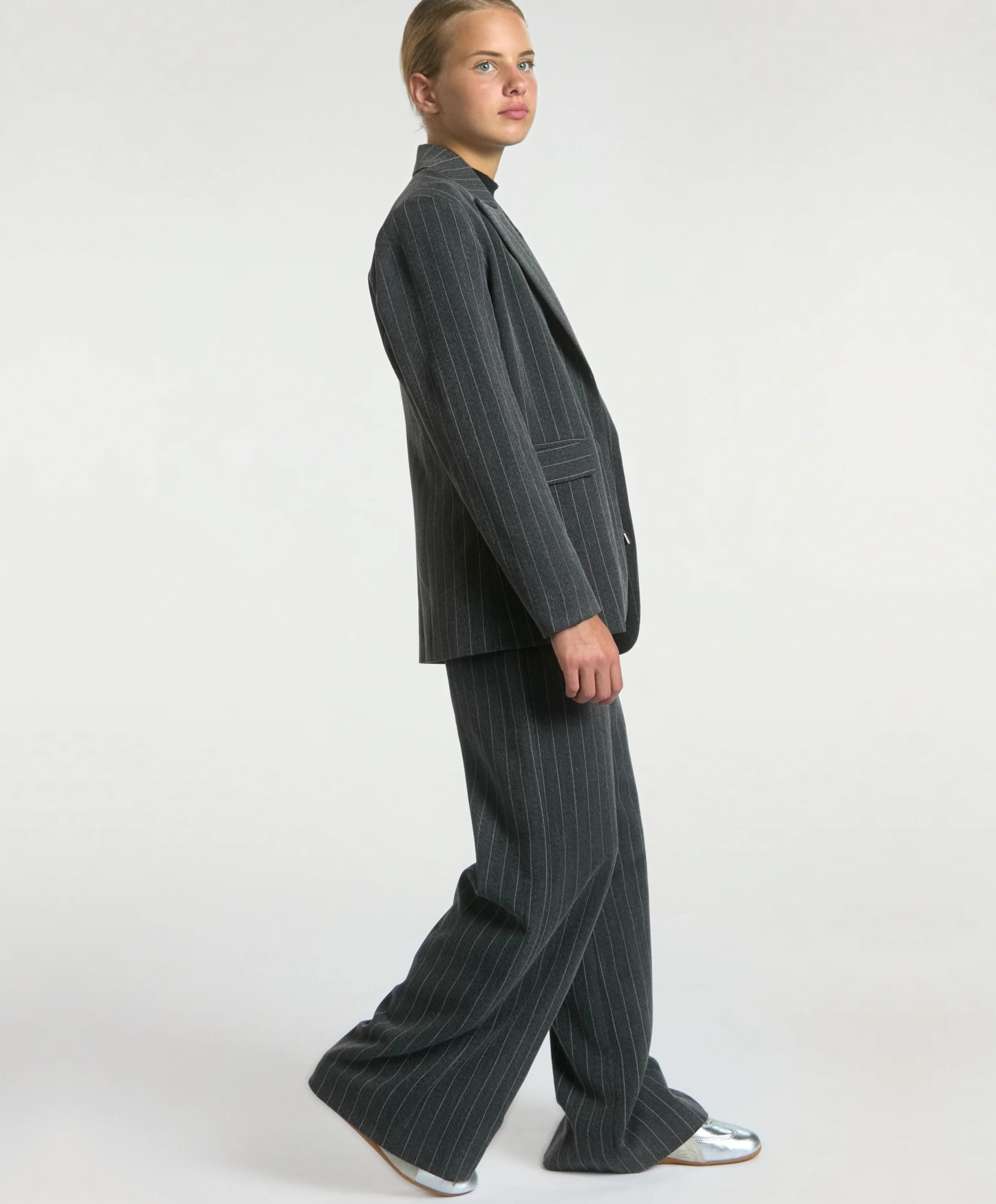 Aaiko Girls Meisjes blazer grijs