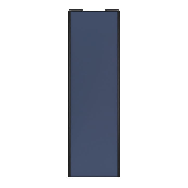 Porte de placard coulissante bleu profil noir GoodHome Arius H. 248,5 x L. 92.2 cm + amortisseurs