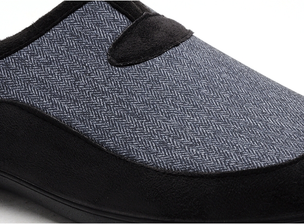 La maison de l espadrille chaussons homme 6722 6 noir