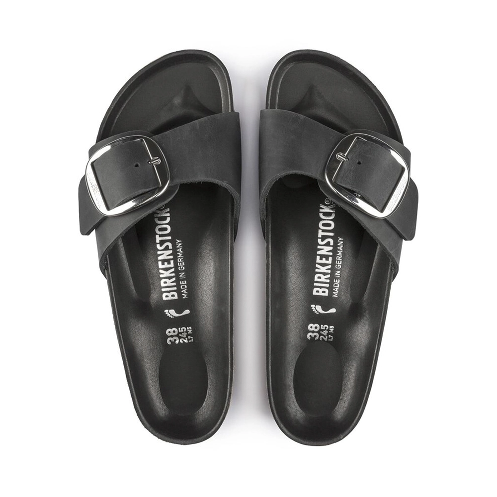 Birkenstock Madrid Big Buckle Sandalen Naturleder geölt