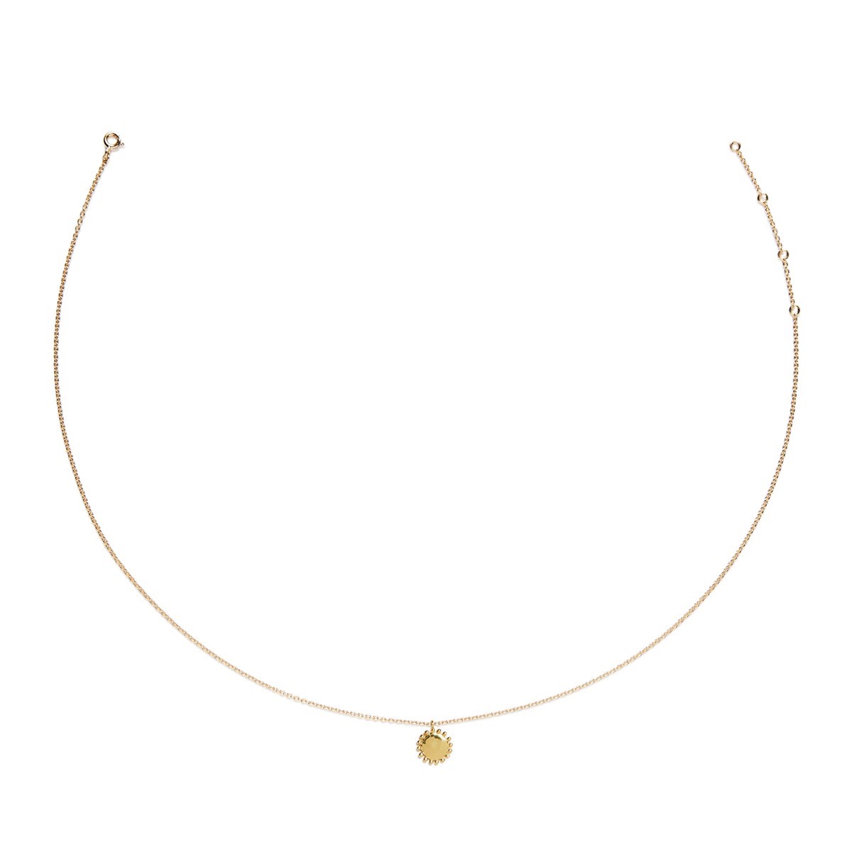 Médaille en vermeil perlée