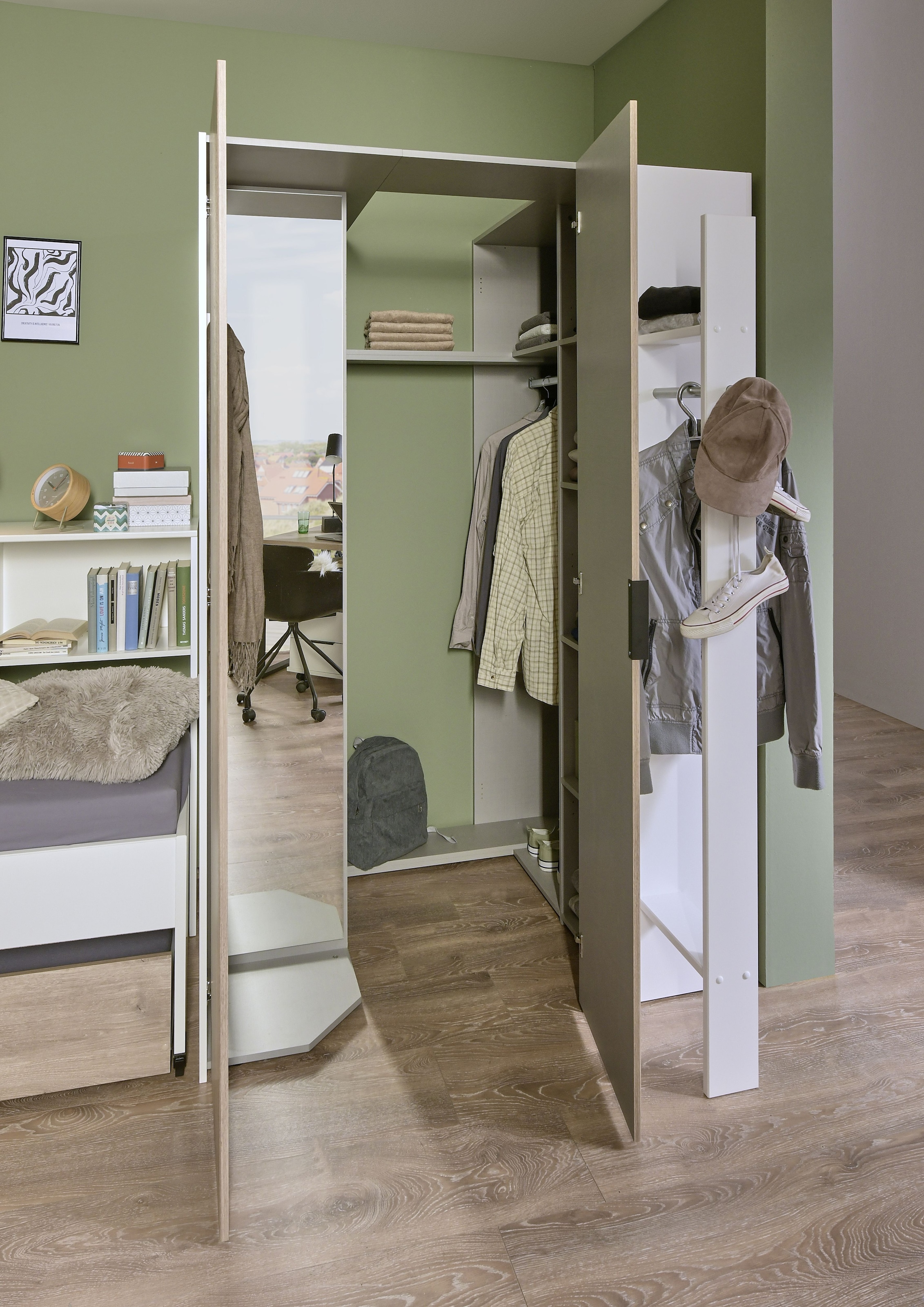 Wimex Eckschrank »Norderney« Begehbarer Kleiderschrank, Ecklösung, Garderobe