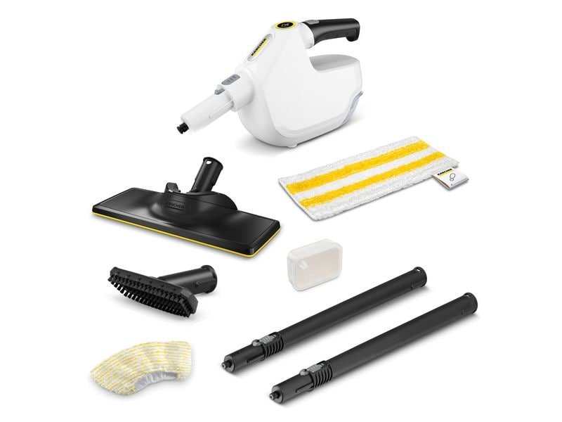 Kärcher Dampfreiniger SC 1 Multi and Up CH Tragbarer 4-in-1-Dampfmopp
