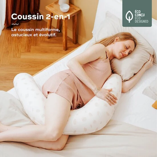 Coussin de grossesse 2en1 B.Love   Petals écru        de               Babymoov
