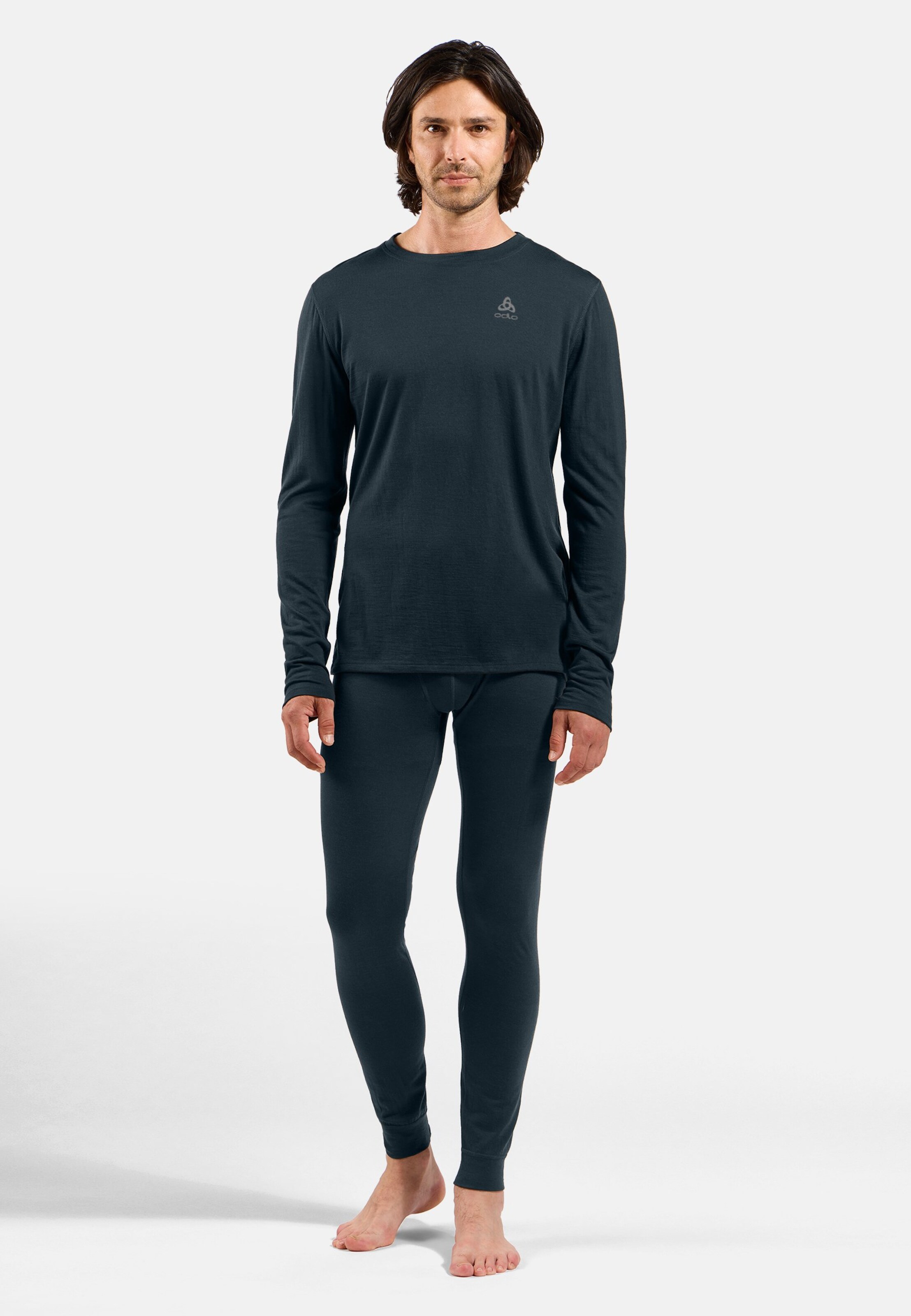 Natural Merino 160 Base Layer Langarmshirt in dark sapphire