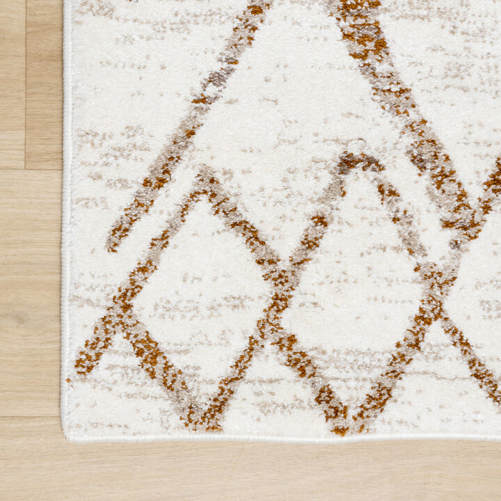 Hoogpolig vloerkleed - Blend Diamond Terra