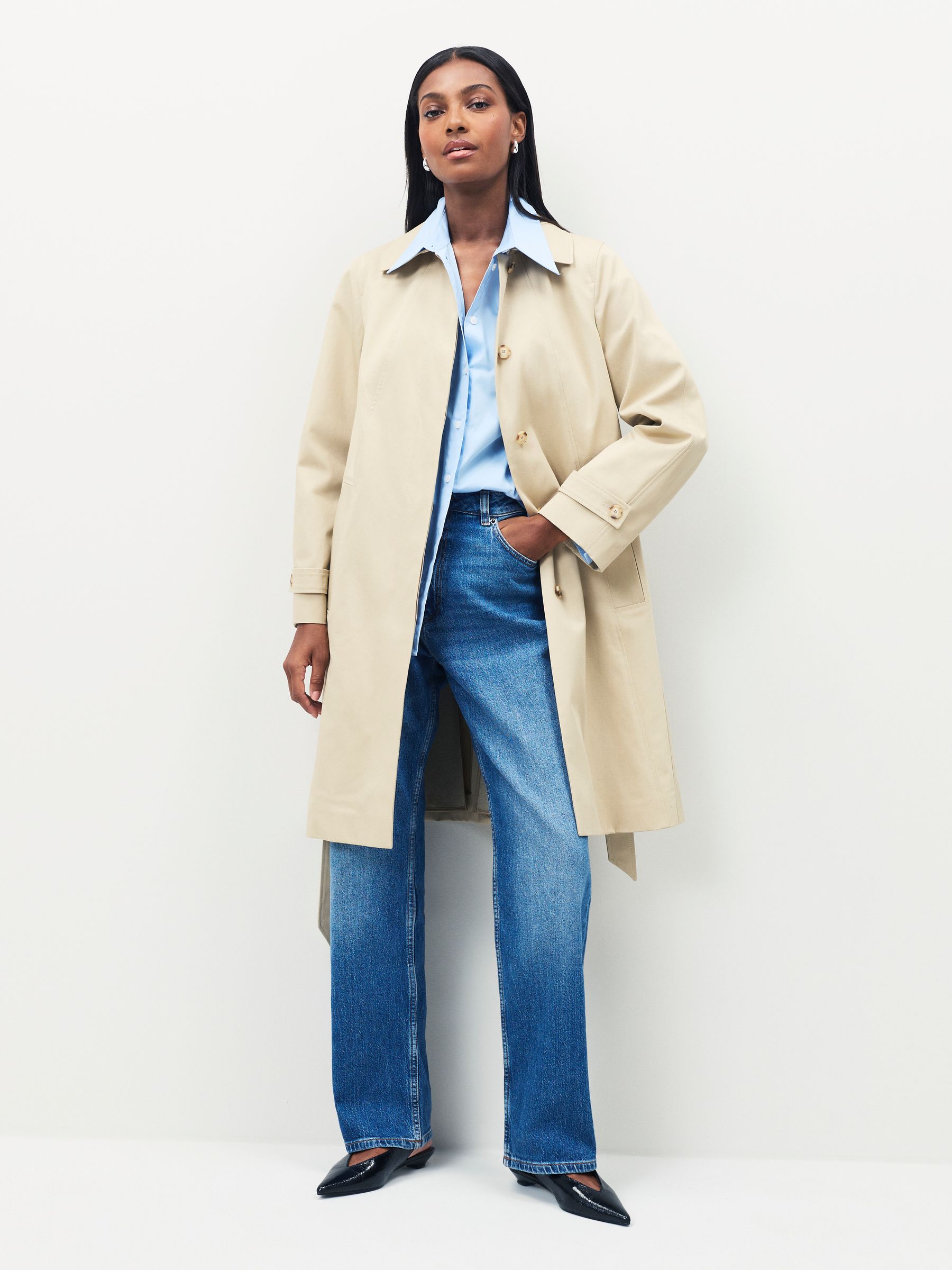 BOSS Calexis Belted Trench Coat