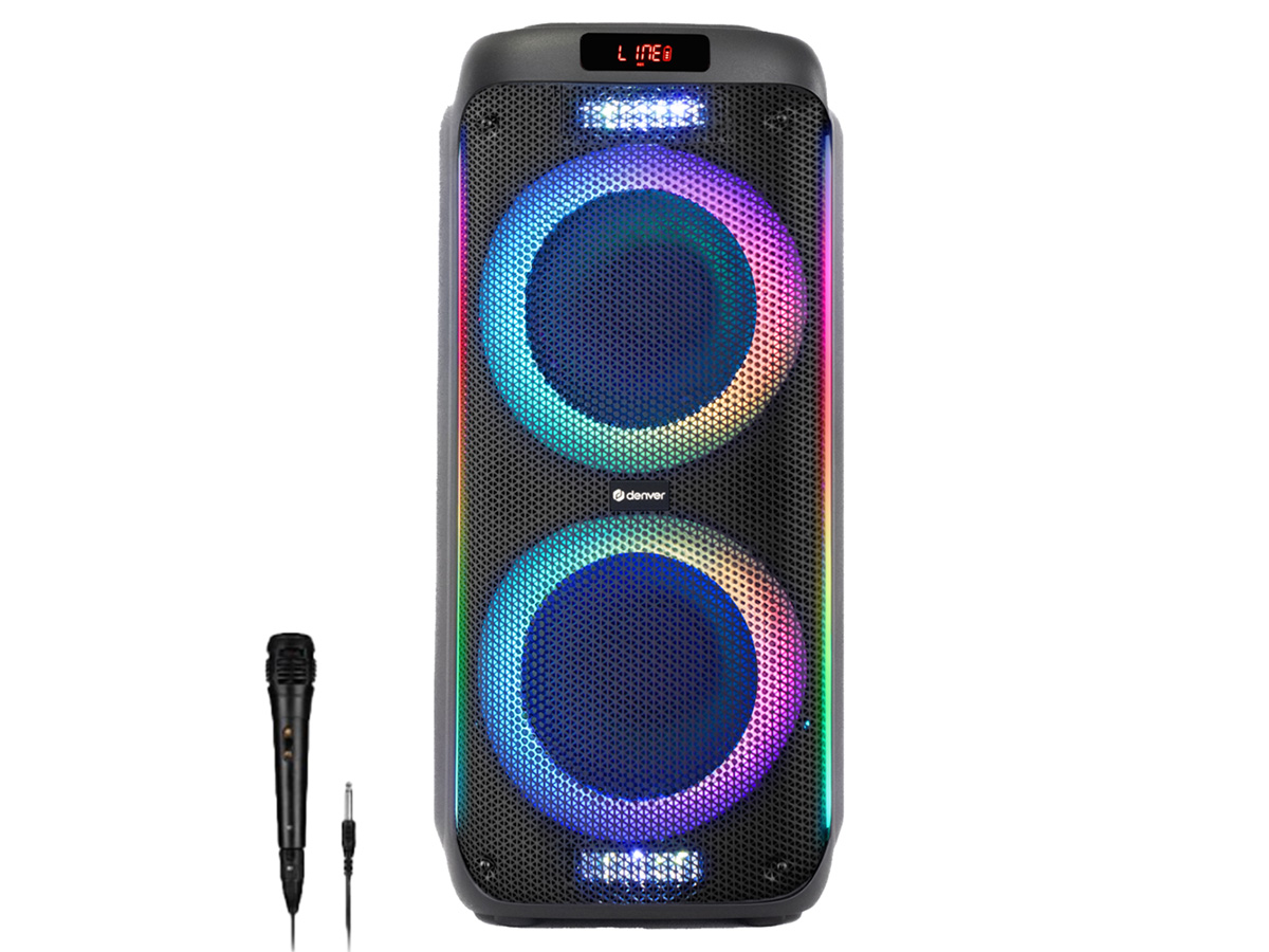Denver TSP456 Bluetooth partyspeaker met karaokemicrofoon