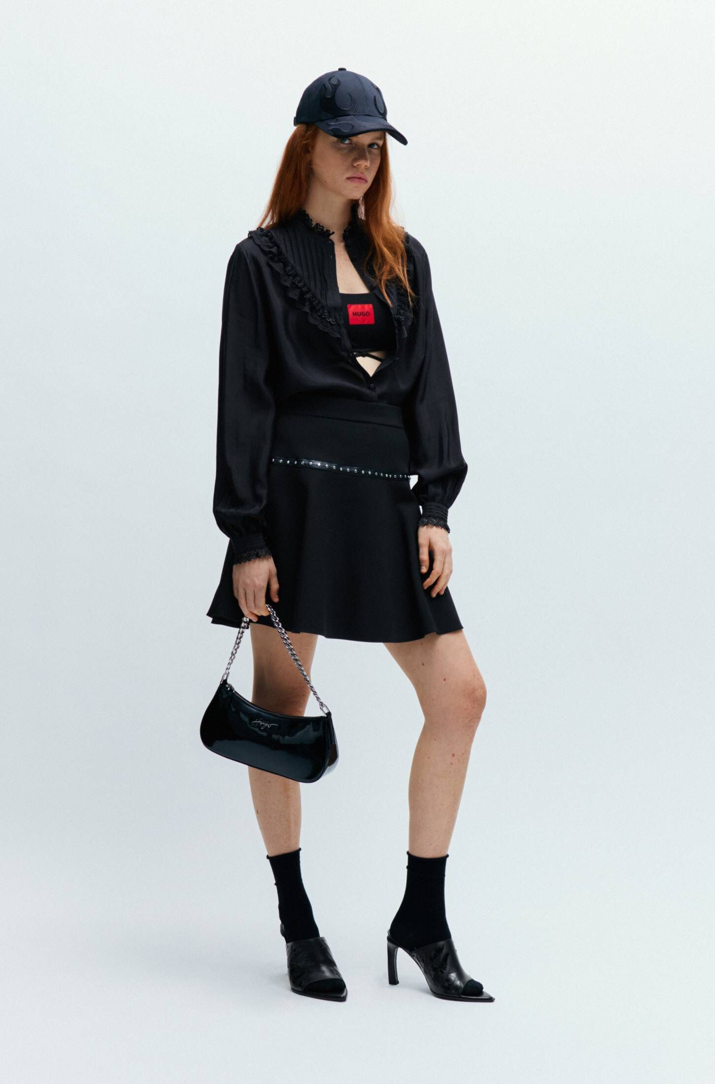 HUGO| Damen Bluse ERALLIA Langarm