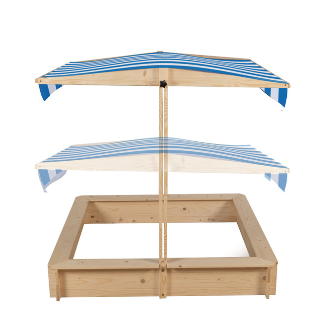 Sandkasten aus Holz mit Dach - Beluga