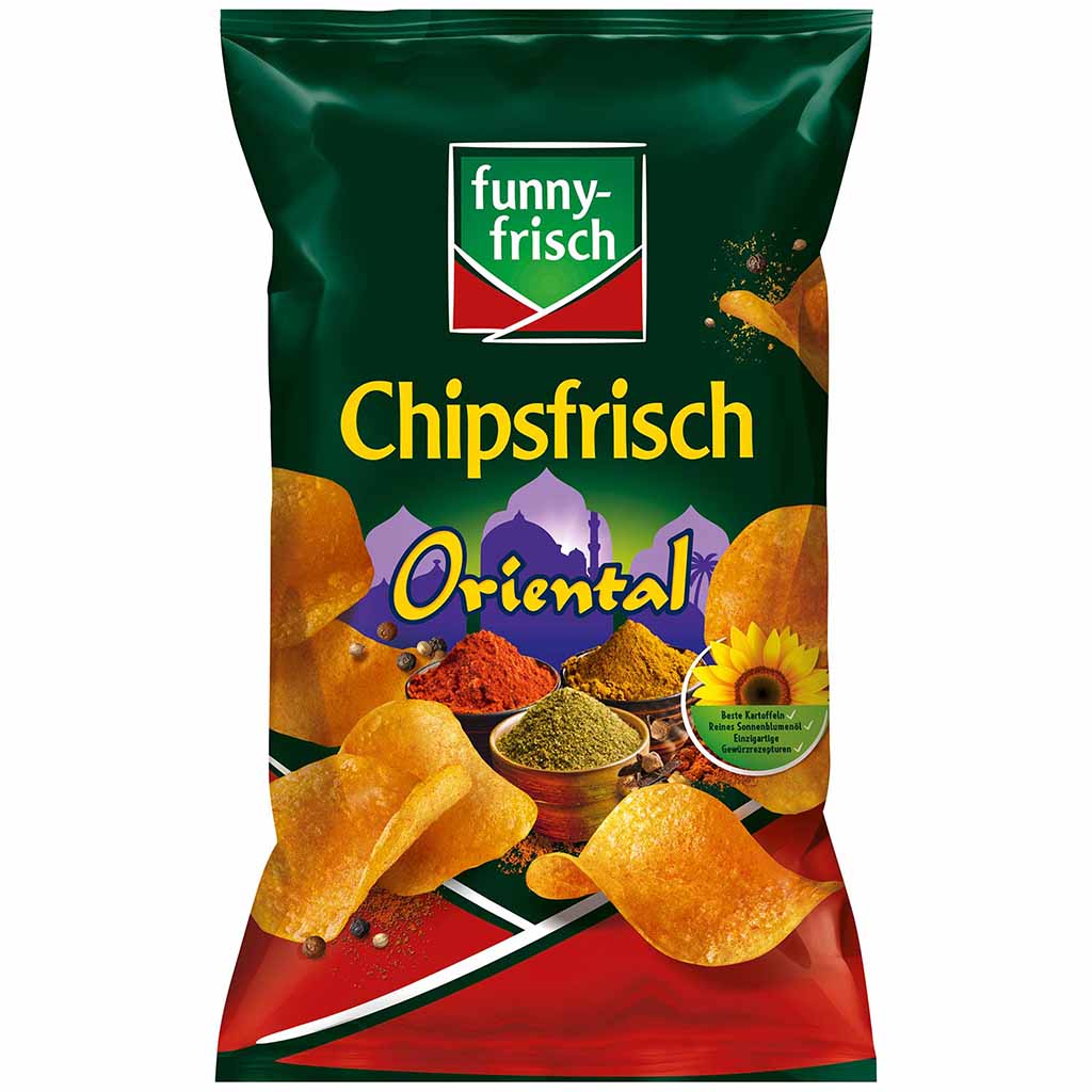 funny frisch Chipsfrisch Oriental 150g MHD:17.2.25