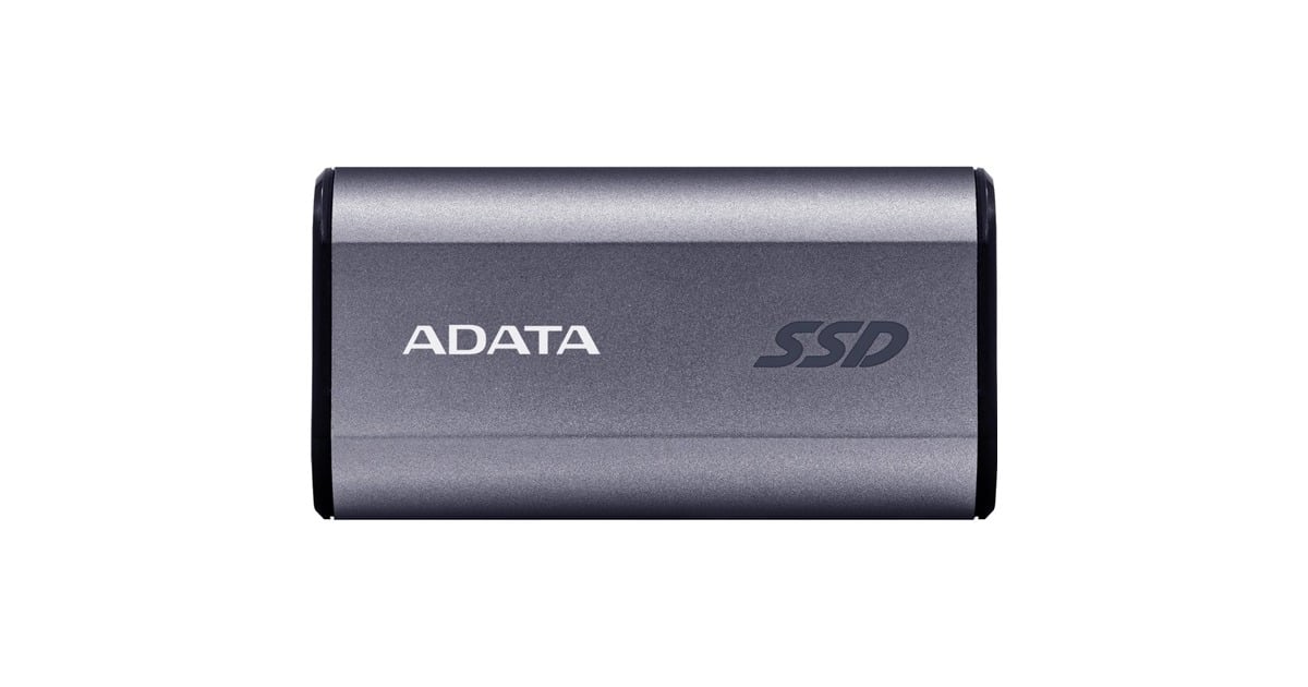 ADATASC750 2 TB externe SSD  (Titanium, SC750-2000G-CCBK, USB-C 3.2 (10 Gbit/s))