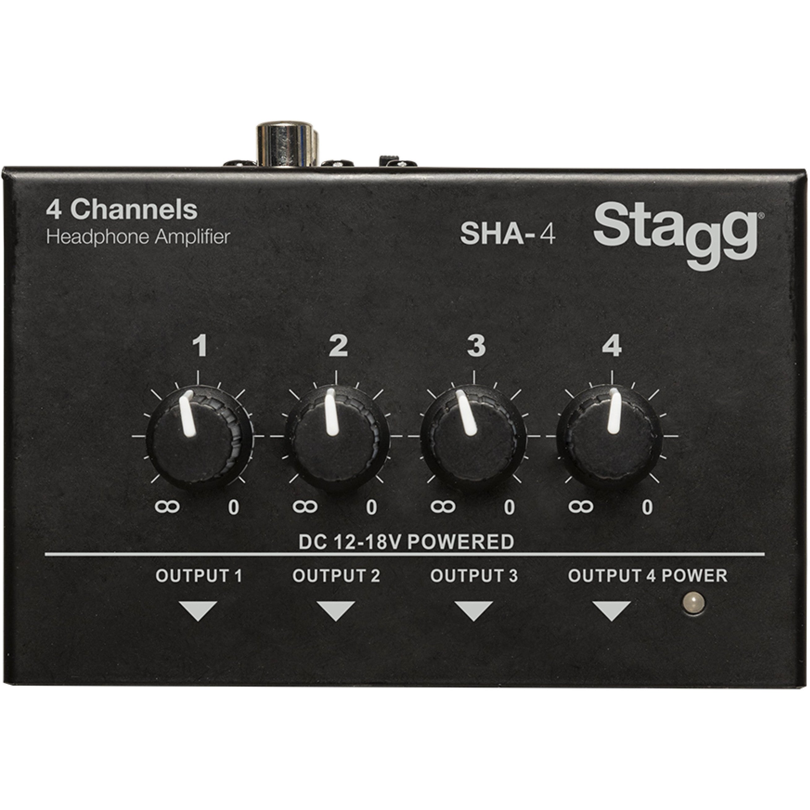 Stagg SHA-4 4-kanaals stereo koptelefoonversterker