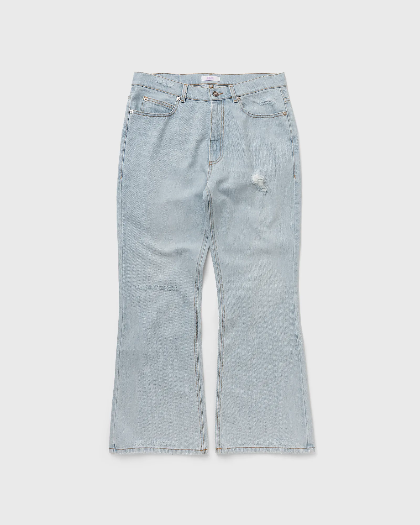ERL DISTRESSED DENIM PANTS WOVEN