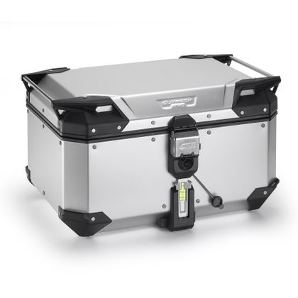 Top case Givi TREKKER OUTBACK EVO SMART 58 Litres (SANS BARILLET) - Anodisé - Gris