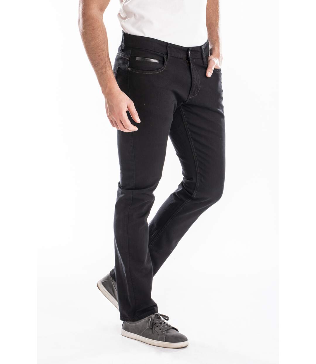 Jeans RL80 Fibreflex® coupe droite ajustée KANTIN NOIR