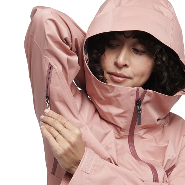 Veste randonnée BLACK DIAMOND W STORMLINE STRETCH RAIN SHELL CHALK CHALK PINK