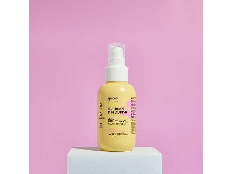 Goovi Haarkur Restrukturierendes Haarserum 100 ml Reparierendes und stärkendes Leave-in-Haarserum mit natürlichen Inhaltsstoffen