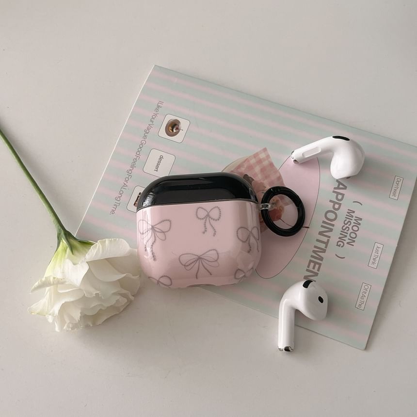 Elliure - Bow Apple AirPods / Pro oordopjeshoesje / bandje / set