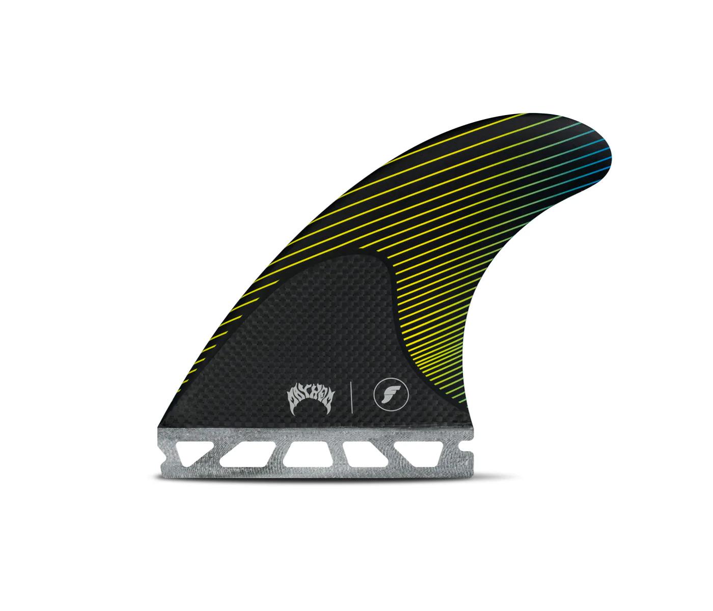 Futures Mayhem Honeycomb Carbon - Yellow / Blue - Thruster - M