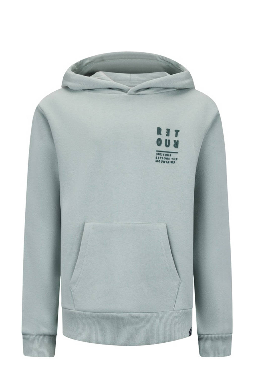 Retour Jeans hoodie Czar zachtgroen