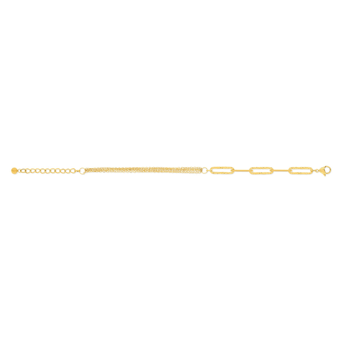 Bracelet acier jaune 22 cm
