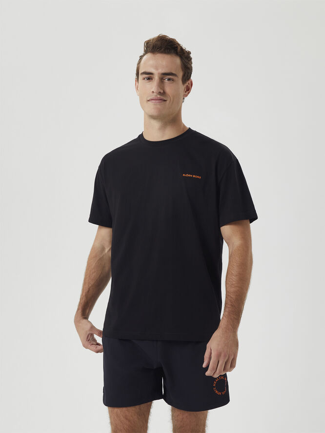 Björn Borg BORG GYM T-SHIRT Black beauty