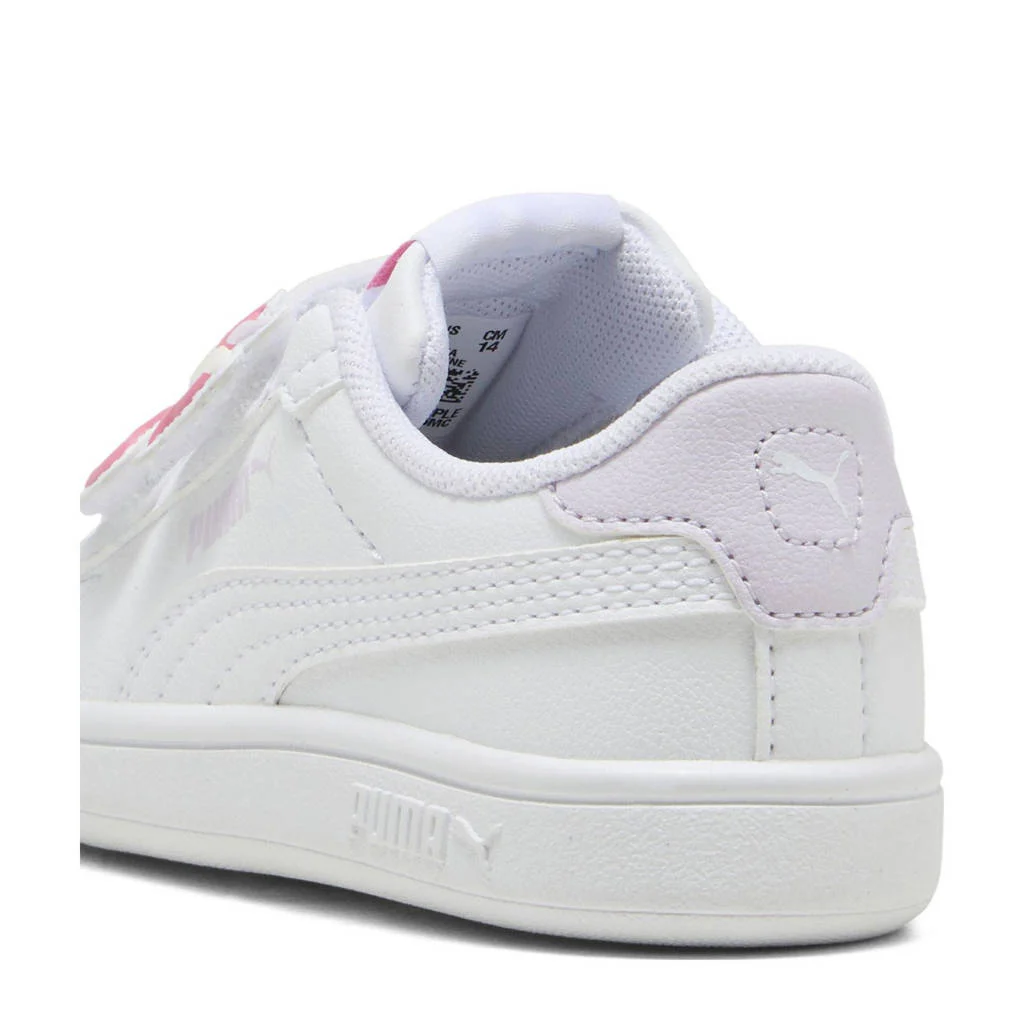 Puma Smash 3.0 Badges Vsneakers wit/roze/lila