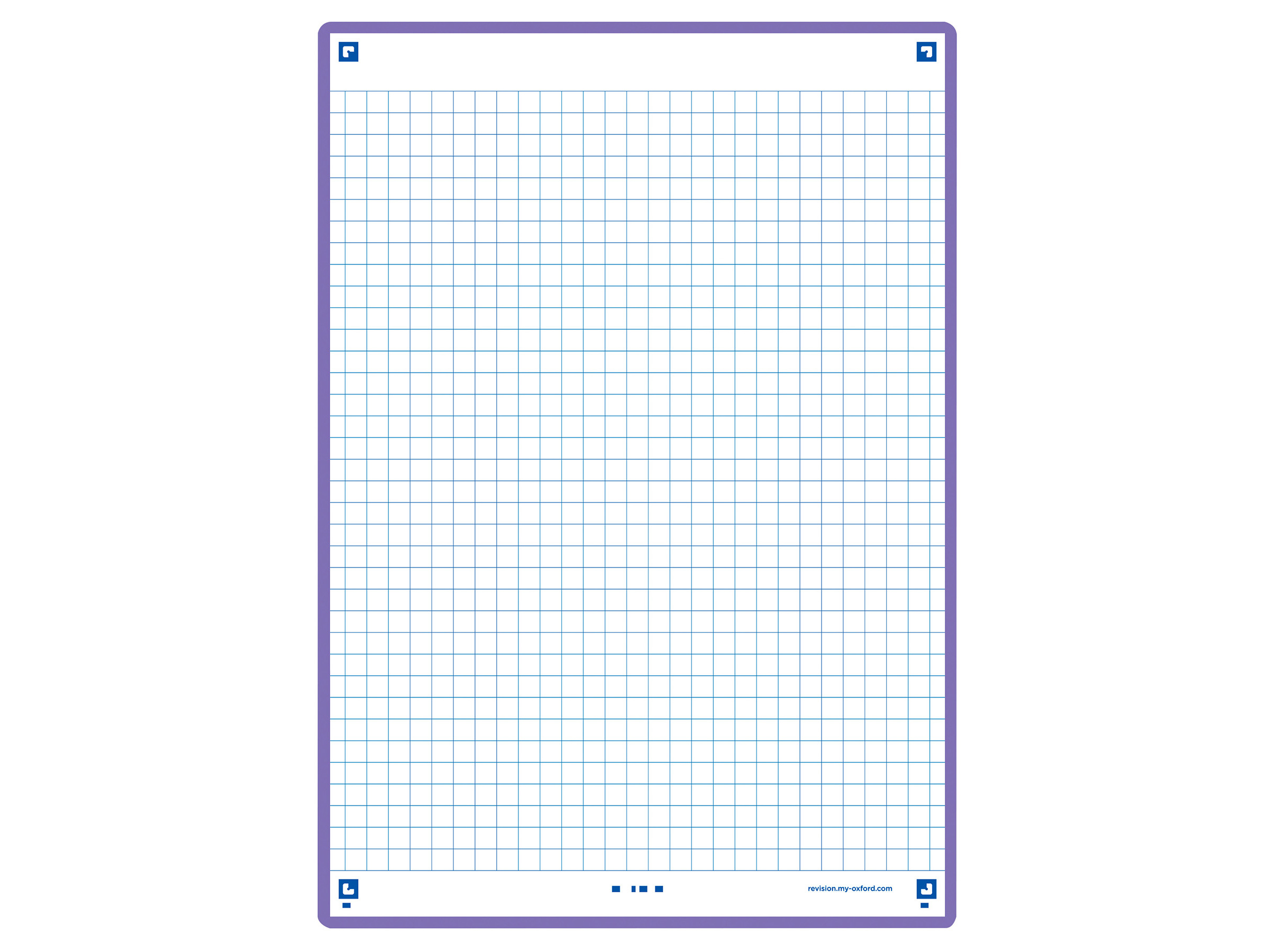 FLASHCARDS QUADRICULADOS OXFORD 2.0 A5 ROXO 30 FOLHAS
