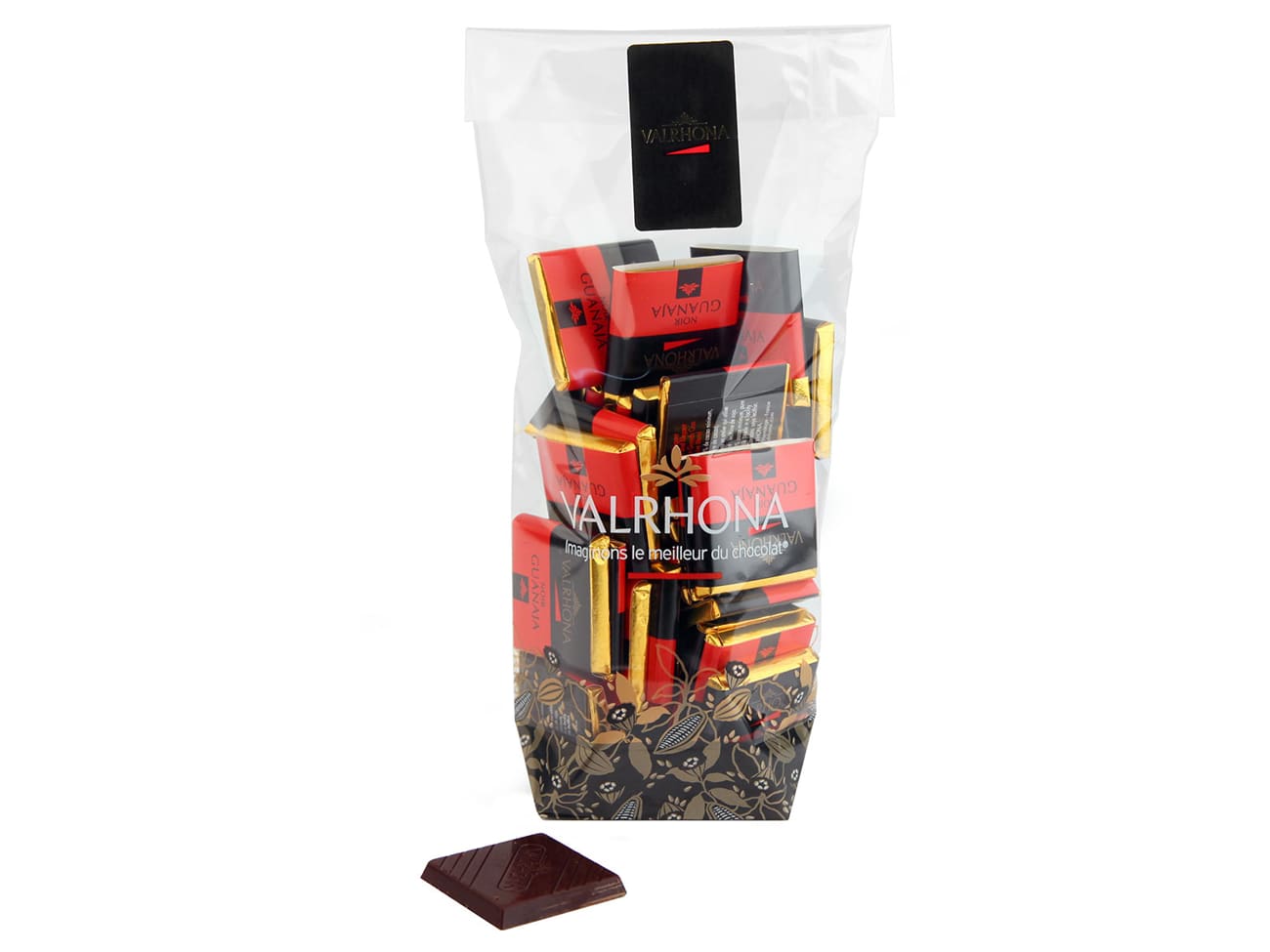 Sachet à confiserie et chocolat - Signé Valrhona - 22 x 10 cm (x 100) - Valrhona