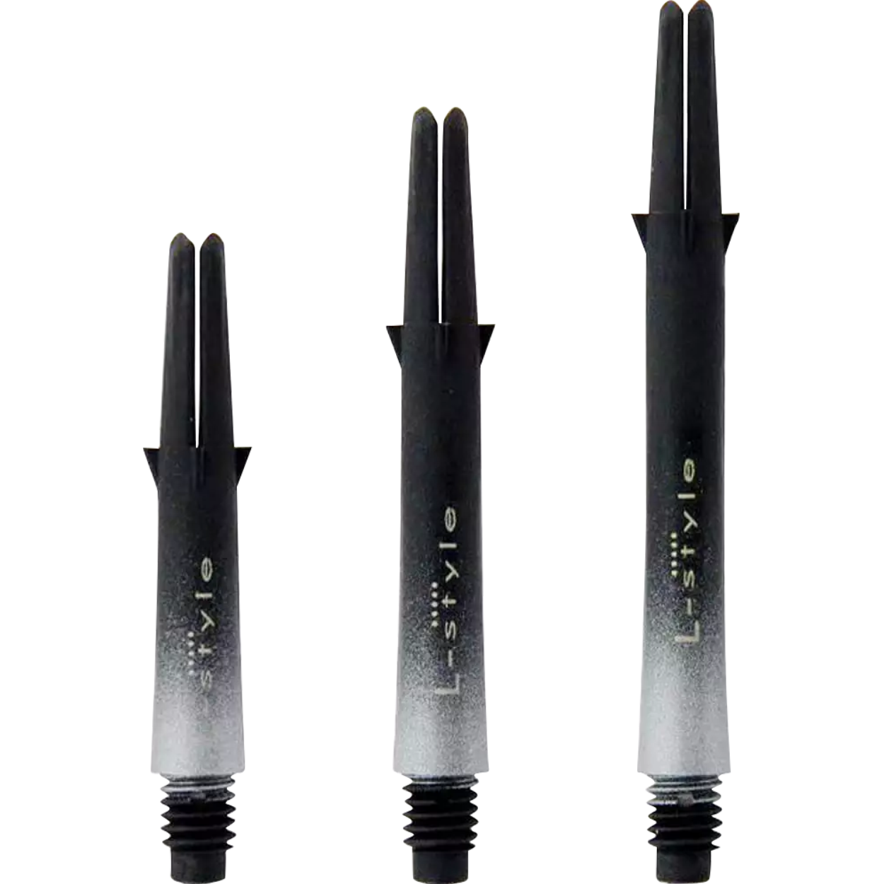 L-Style - Carbon L-Shaft Lock Straight TwoTone - Silber