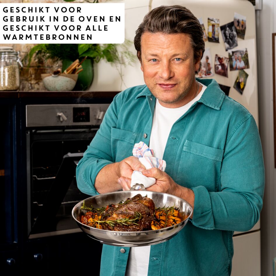 Jamie Oliver by Tefal Cook Smart RVS 2-delige pannenset