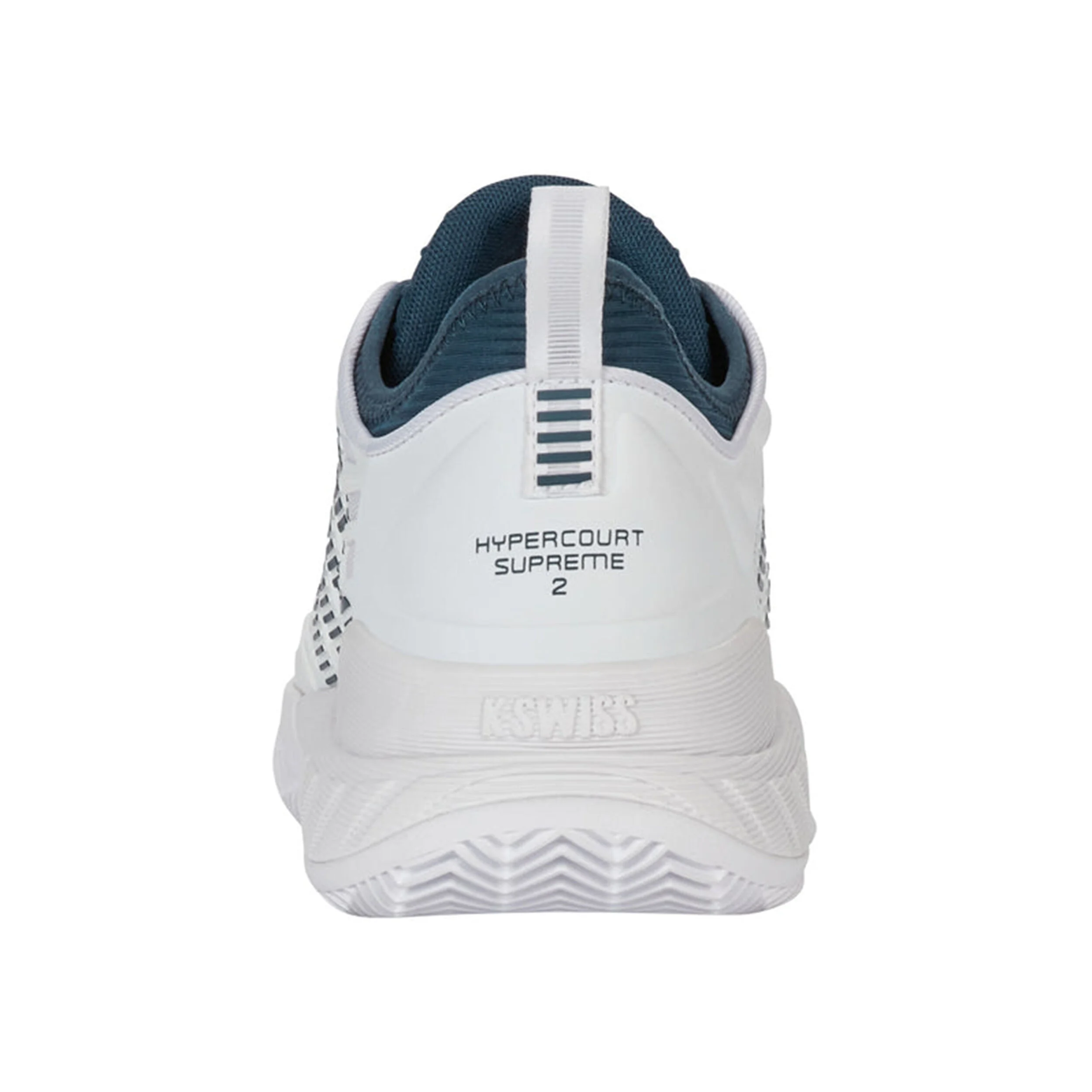 K-Swiss Hypercourt Supreme 2 Chaussure Terre Battue Hommes - Blanc , Bleu Petrol