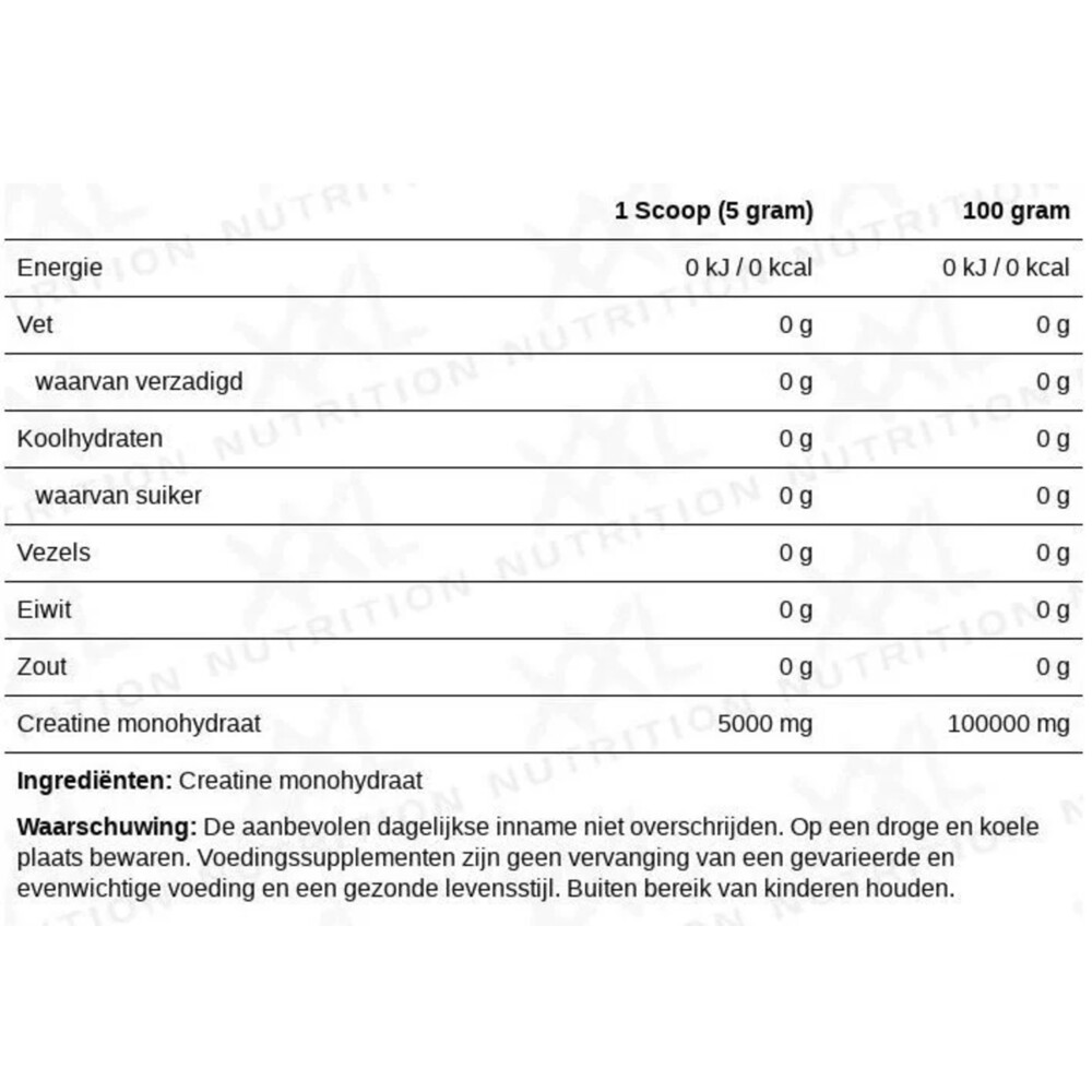 XXL Nutrition Creatine Monohydraat 250 gr