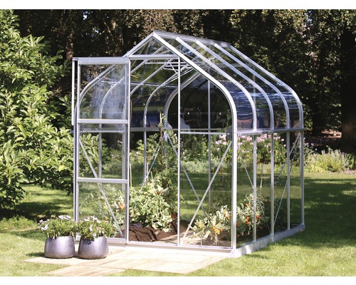 Vitavia Orion 5000 kas, enkelvoudig veiligheidsglas 3 mm, 202x257 cm, aluminium