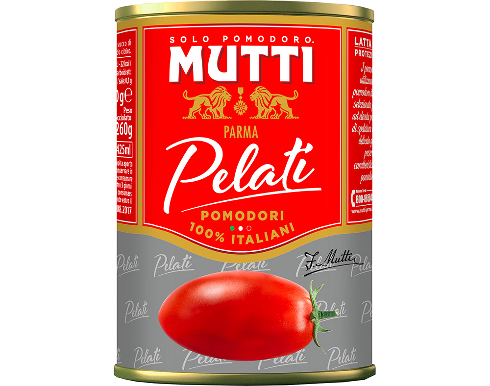 TOMATE PELADO MUTTI INTEIRO 400G