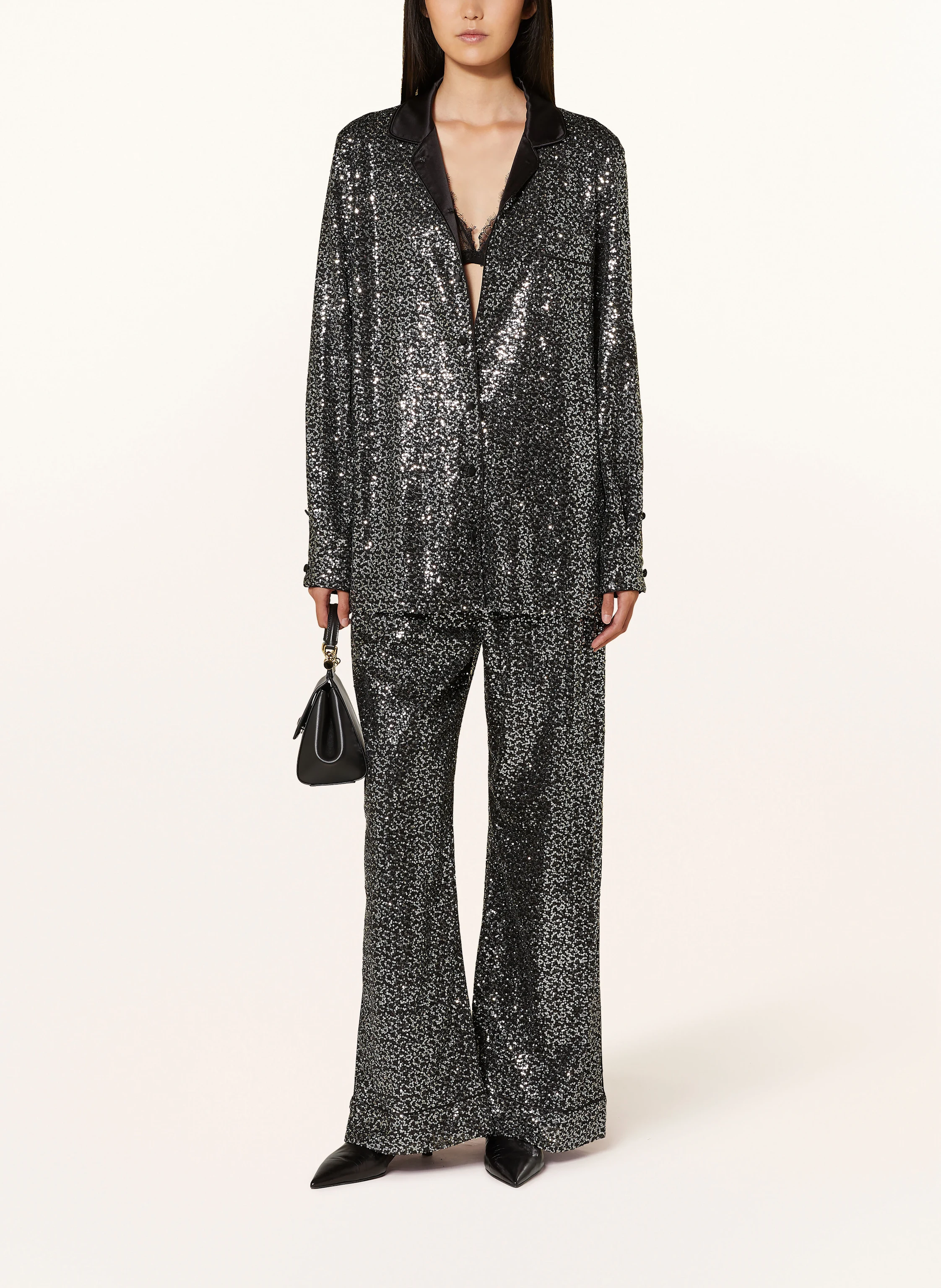 DOLCE & GABBANA Marlenehose mit Pailletten